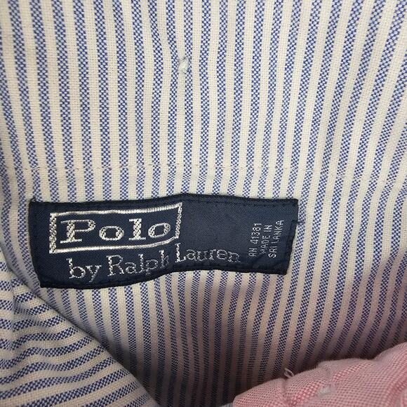 Vintage Y2K Polo Ralph Lauren Pink Cotton Shorts Mens 34 Preppy Classic Fit - Picture 3 of 6